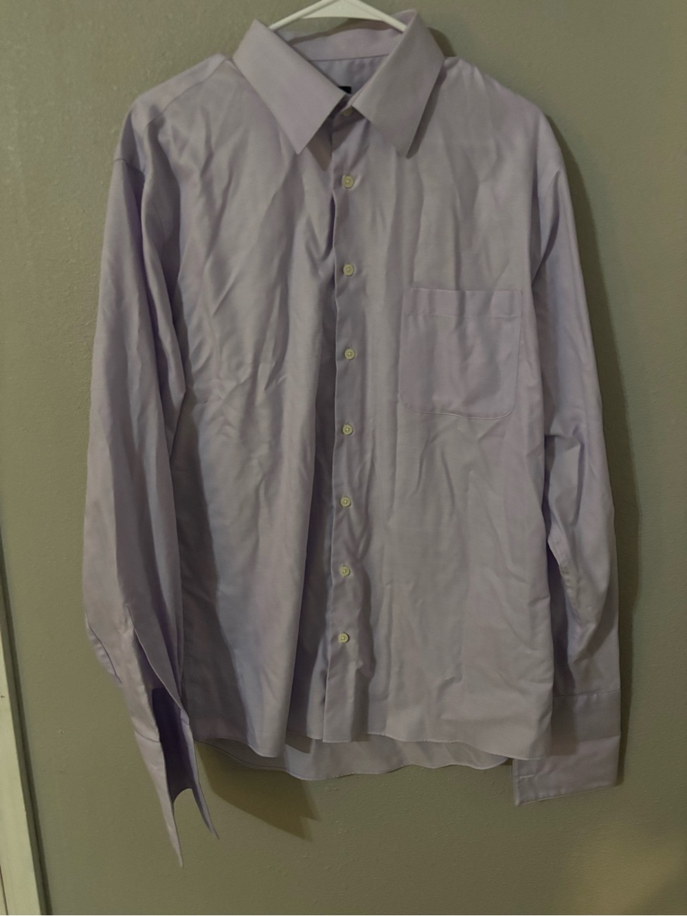 Pronto Uomo Light Lavender Point-Collar Dress Shirt